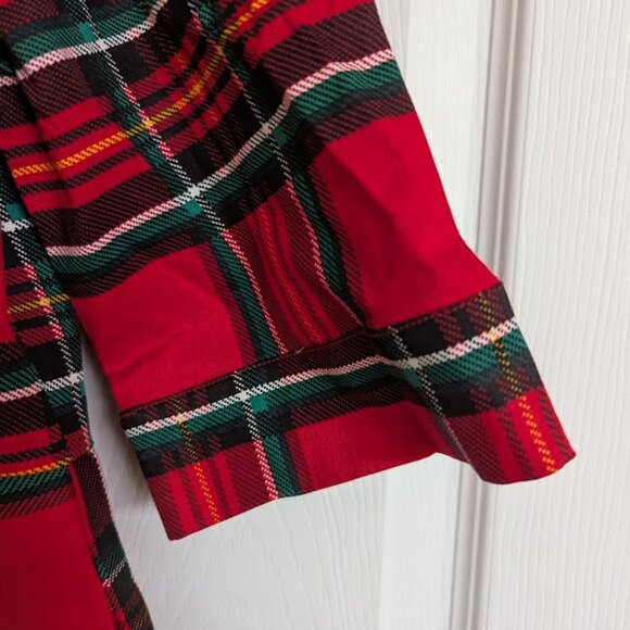 Banned Retro Bow Neck Holiday Plaid Dress - Picture 9 of 14